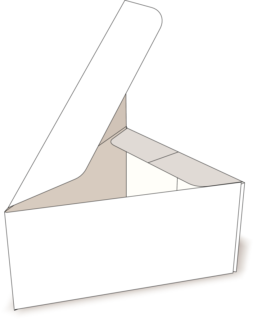 楽しい紙器パッケージ おもしろ形状その 三角柱サック箱 和多田印刷株式会社